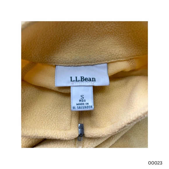 LL Bean Lightweight 1/4 Zip Pullover (Women's) (S) (Yellow) - Picture 2 of 3